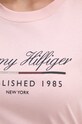 Хлопковая футболка Tommy Hilfiger WW0WW43502 розовый