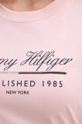 Хлопковая футболка Tommy Hilfiger WW0WW43502 розовый