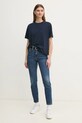 Хлопковая футболка Tommy Hilfiger WW0WW43597 тёмно-синий AW24