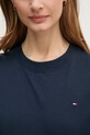Bavlnené tričko Tommy Hilfiger WW0WW43597 tmavomodrá