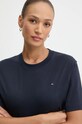 Îmbrăcăminte Tommy Hilfiger tricou din bumbac WW0WW43597 bleumarin