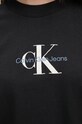 Памучна тениска Calvin Klein Jeans J20J224242 черен