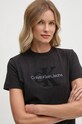 Бавовняна футболка Calvin Klein Jeans чорний J20J224244