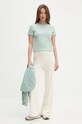 Хлопковая футболка Calvin Klein Jeans J20J224914 зелёный AW24