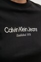 Calvin Klein Jeans pamut póló J20J224914 fekete