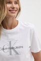 Calvin Klein Jeans t-shirt bawełniany 00040WL260 biały AW24