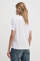 Ρούχα Βαμβακερό μπλουζάκι Calvin Klein Jeans 00040WL260 λευκό