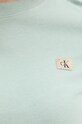 Βαμβακερό μπλουζάκι Calvin Klein Jeans J20J224202 πράσινο