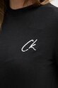 Памучна тениска Calvin Klein Jeans J20J224439 черен