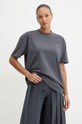 Бавовняна футболка Calvin Klein Jeans J20J225390 сірий AW24