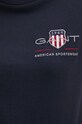 Бавовняна футболка Gant 4200277 темно-синій