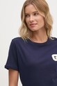 Gant t-shirt bawełniany granatowy 4201241