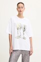 Хлопковая футболка MSGM хлопок белый 3742MDM94.247798