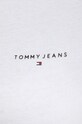 Bavlněné tričko Tommy Jeans bílá DW0DW18785