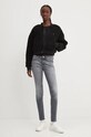 Βαμβακερό μπλουζάκι Tommy Jeans DW0DW18785 μαύρο AW24