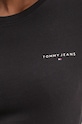 Βαμβακερό μπλουζάκι Tommy Jeans DW0DW18785 μαύρο