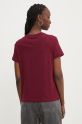 Îmbrăcăminte Tommy Jeans tricou din bumbac DW0DW18795 burgundia