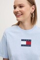 Tommy Jeans tricou din bumbac albastru DW0DW18796
