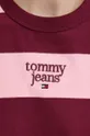 Хлопковая футболка Tommy Jeans DW0DW18799 бордо