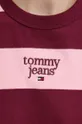 Bavlněné tričko Tommy Jeans DW0DW18799 burgundské