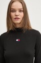Лонгслів Tommy Jeans чорний DW0DW18806