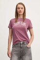 Tommy Jeans t-shirt in cotone rosa DW0DW19826