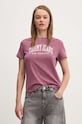 Tommy Jeans tricou din bumbac roz DW0DW19826