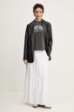 Tommy Jeans tricou din bumbac DW0DW19826 gri AW24