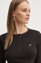 Tommy Jeans longsleeve negru DW0DW19837