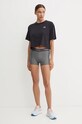 Under Armour tricou de antrenament Boxy Crop Logo 1386845 negru AW24