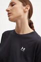 Under Armour tricou de antrenament Boxy Crop Logo negru 1386845