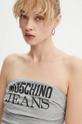 Moschino Jeans top z domieszką wełny szary 0812.8725