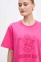 Moschino Jeans tricou din bumbac roz 0704.8733