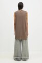 Odzież Rick Owens top bawełniany Luxor DS02D2111.RNP szary