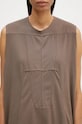Rick Owens top in cotone Luxor grigio DS02D2111.RNP