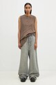 Rick Owens top bawełniany Luxor DS02D2111.RNP szary