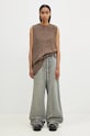 Rick Owens top in cotone Luxor DS02D2111.RNP grigio