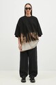 Rick Owens t-shirt jeansowy Tommy T DS02D2203.BSUN czarny