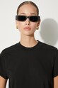 Rick Owens cotton t-shirt Cropped Small Level T DS02D2207.RN black