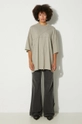 Rick Owens cotton t-shirt Tommy T DS02D2209.RNET1 beige AW24