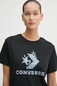 Converse t-shirt bawełniany czarny 10026755.A02