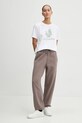 Converse t-shirt in cotone 10026755.A01 beige AW24