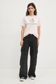 Converse t-shirt bawełniany 10026755.A03 różowy AW24