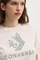 Converse t-shirt bawełniany różowy 10026755.A03
