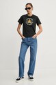 Converse t-shirt in cotone slim nero 10026756.A02