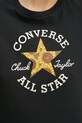 Converse t-shirt in cotone 10026756.A02 nero