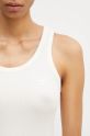 Топ Coperni Rib Logo Tank Top бежевий COPJS12F5006