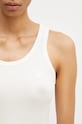 Coperni top Rib Logo Tank Top beżowy COPJS12F5006
