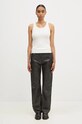 Топ Coperni Rib Logo Tank Top COPJS12F5006 бежевый