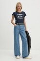 ZADIG&VOLTAIRE t-shirt bawełniany JWTS01683 granatowy AW24
